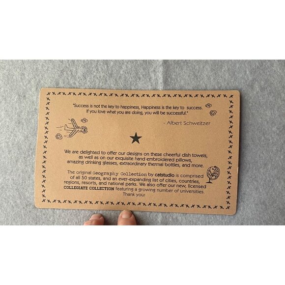 Catstudio Arizona Dish Towels Set of 2 Cotton AZ Map Design 29x21 New Gift - Picture 6 of 14